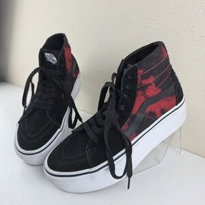 Vans Sk8-Hi Tapered Stackform Glow in the Dark Skull Print Women's 7 Men's 5.5